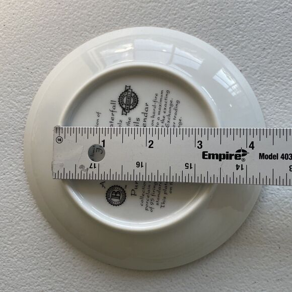 July - At The Little Waterfall Plate Cat Kitten By Jurgen Scholz Timeless Tails - Picture 8 of 9